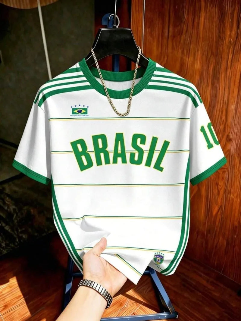 Brazilian Retro Theme Jersey Tee