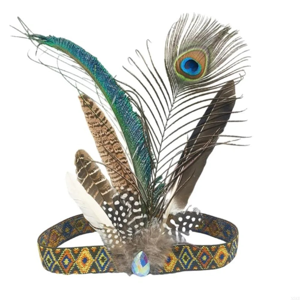 Decorative Ethnic Style Feathered Hairband