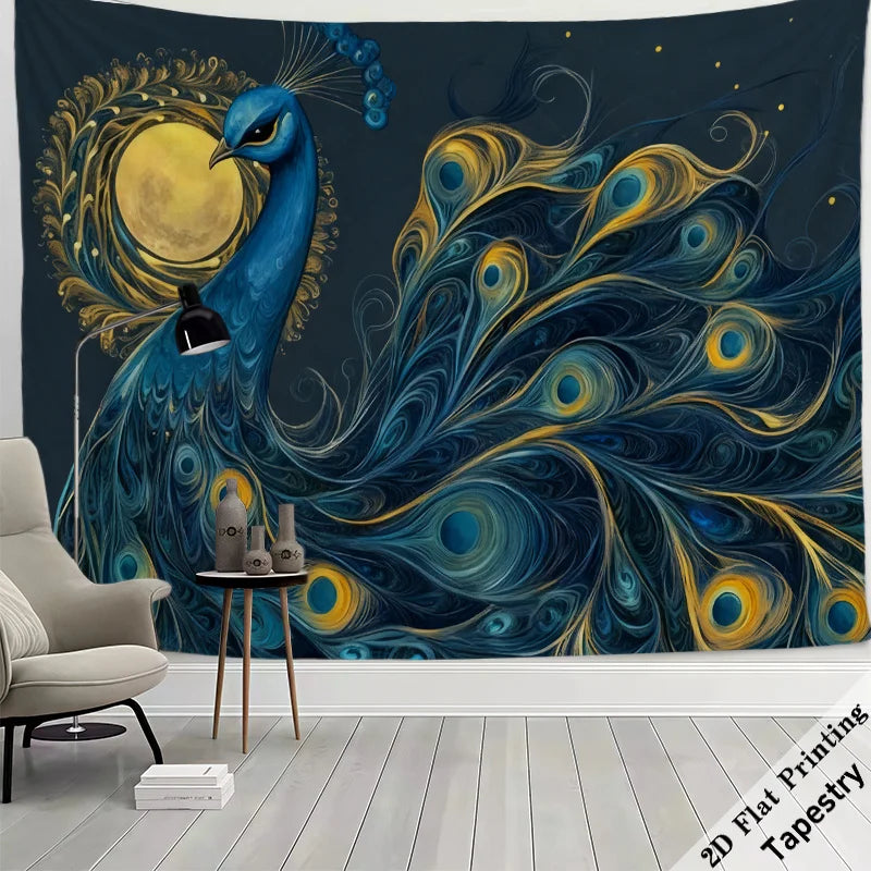 Majestic Peacock Tapestry