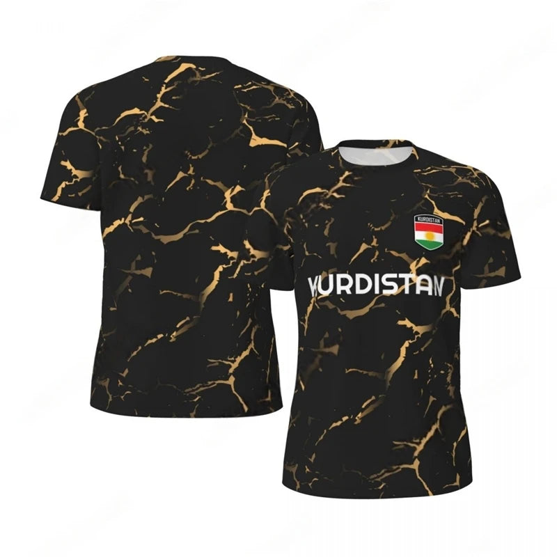 KURDISTAN 3D Print Sports Quick-dry Breathable Men T-shirt
