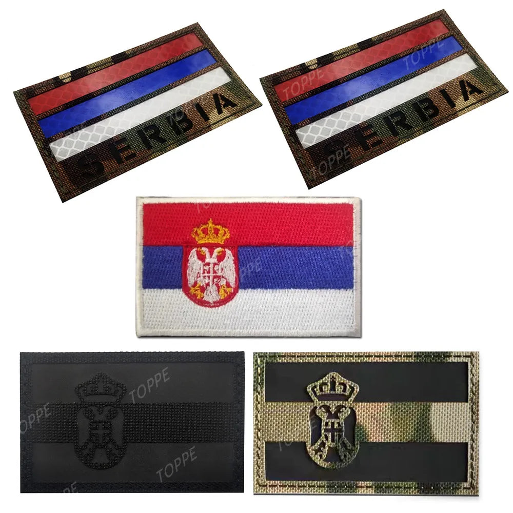 Serbian Flag Patch