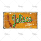 Artisian MEXICO License Plate