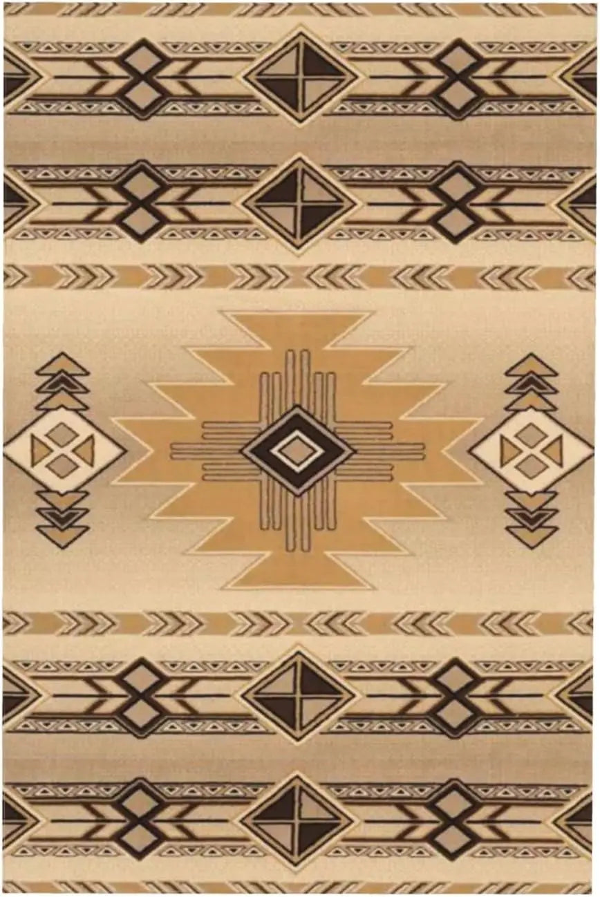Ethnic Native American Southwestern Rectangle Waterproof Tablecloth Kitchen