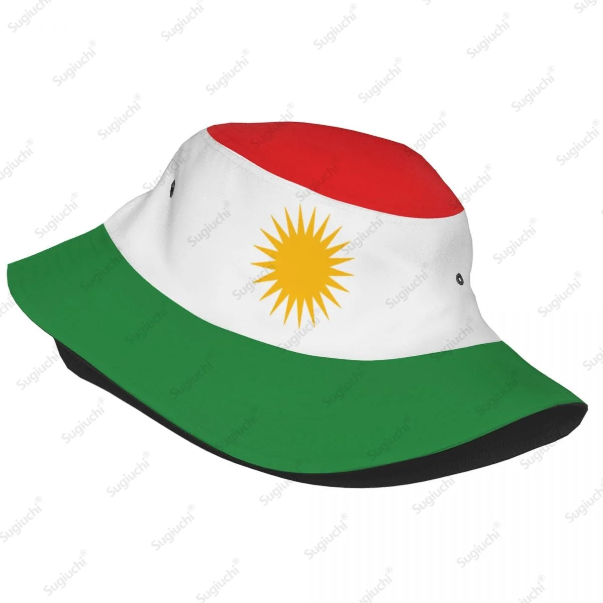 Kurdistan 3D Flag Men Women Bucket Hat