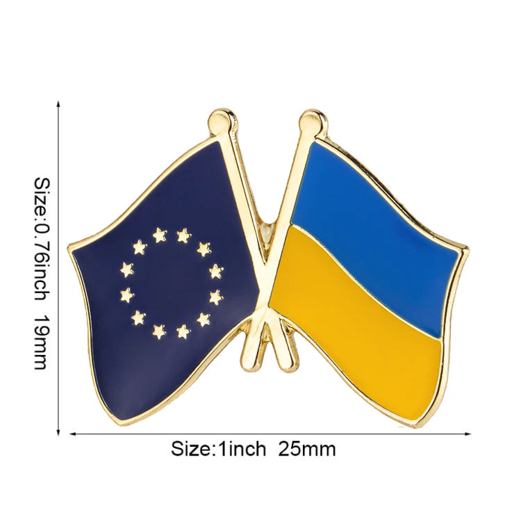 Ukraine Flag Laple Pin Badge