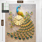 European Peacock Wall Clock