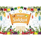 Jewish Collection Festival Rosh Hashanah Hanukkah Party Photo Backdrop