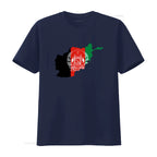 Afghanistan Flag Map Design T Shirt
