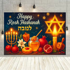 Happy Purim Rosh Hashanah Jewish New Year Background Carnival Festivals