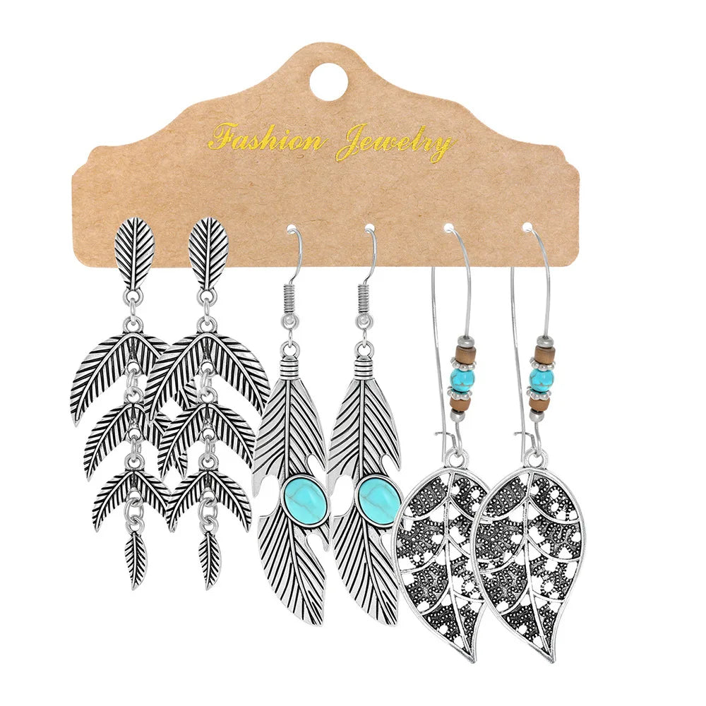 Vintage Ethnic Dangle Hanging Drop Earrings
