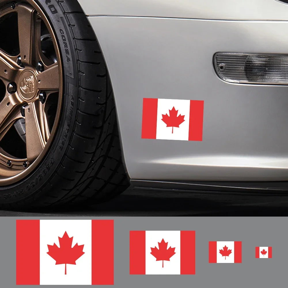 3PCS Canada Flag Car Stickers