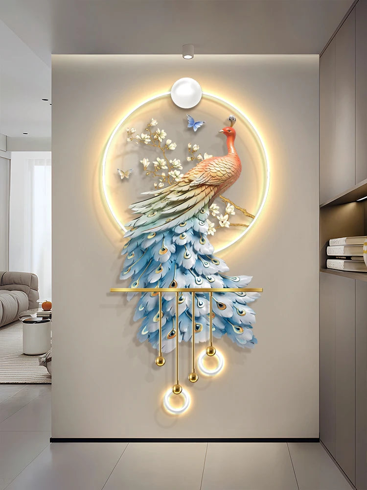 Modern Luxury Peacock Porch Light