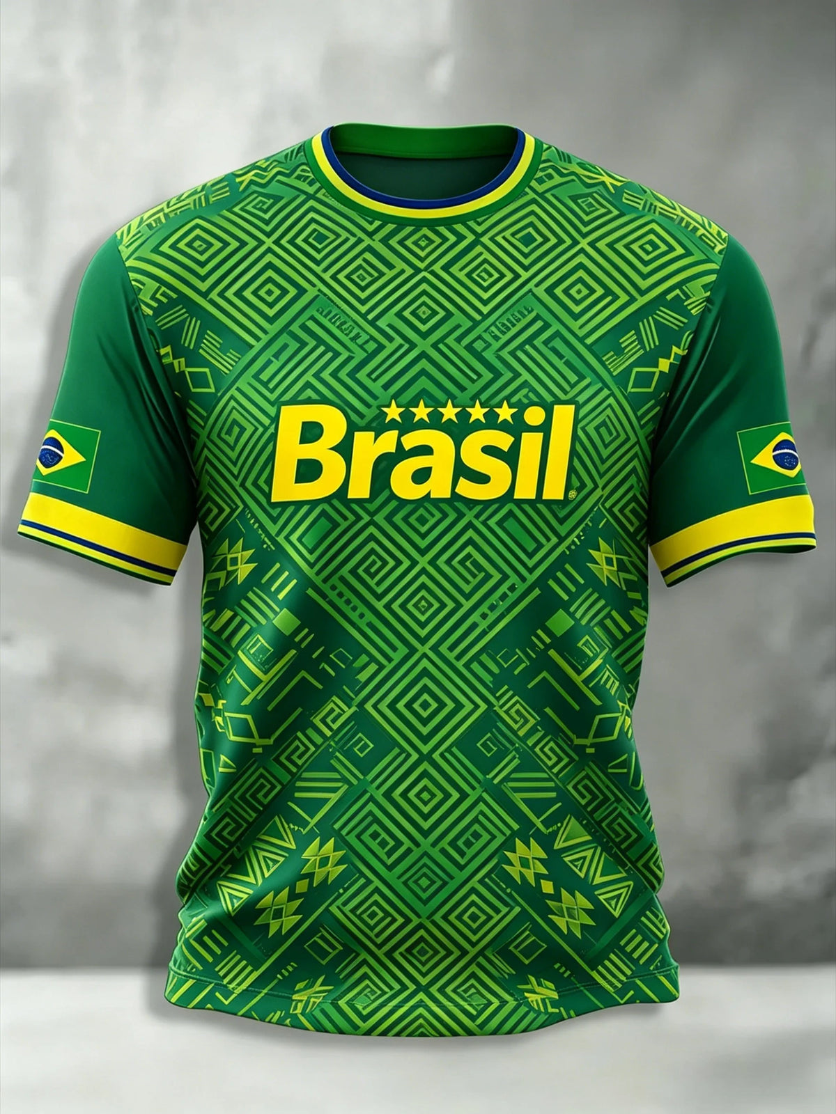 Brazil Football Jersey Short Sleeve