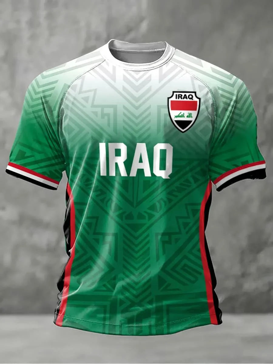 Iraq Team Soccer T Shirt