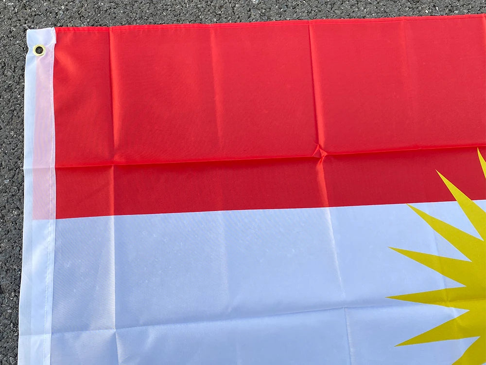 aerxemrbrae     90*150cm  علم كردستان  راية كردستان  علم كردي من البوليستر للتعليق والديكور المنزلي