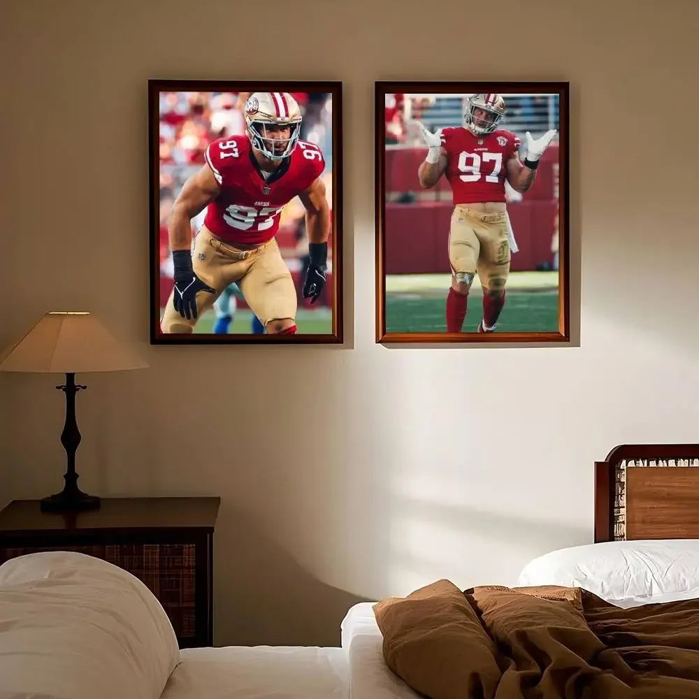 N-Nick B-Bosa Poster Self-adhesive Art  Paper Sticker