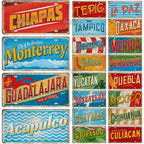 Artisian MEXICO License Plate