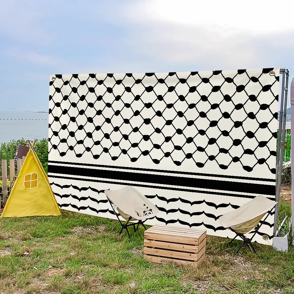 Art Keffiyeh Hanging Home Banner