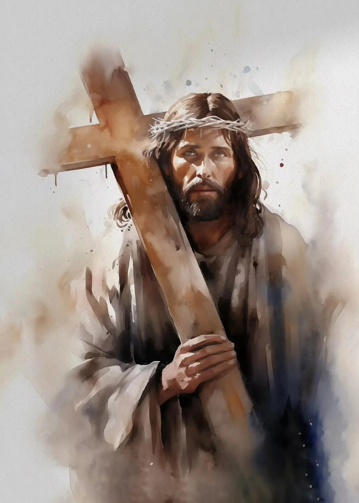 Jesus and The Cross Jesus Poster