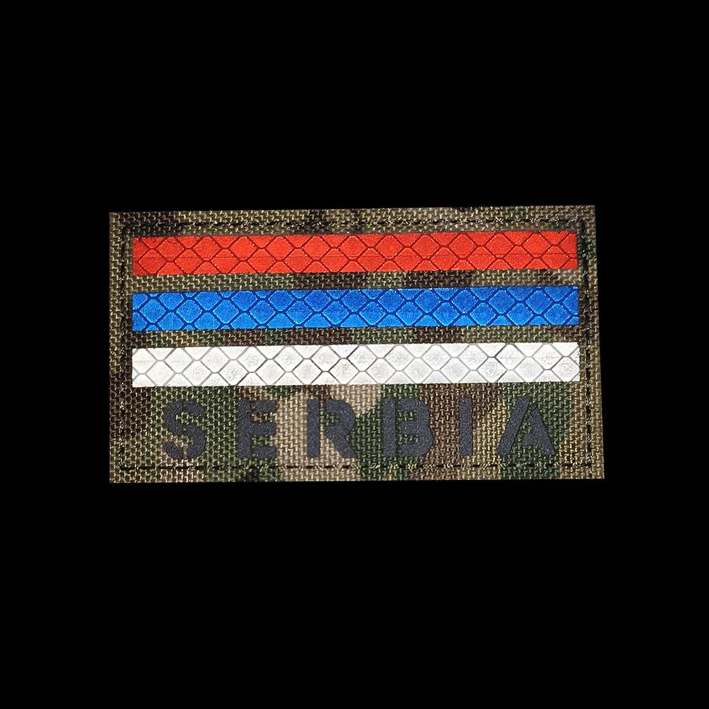 Serbian Flag Patch