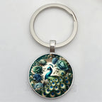 Beautiful Colorful Peacock Keychain