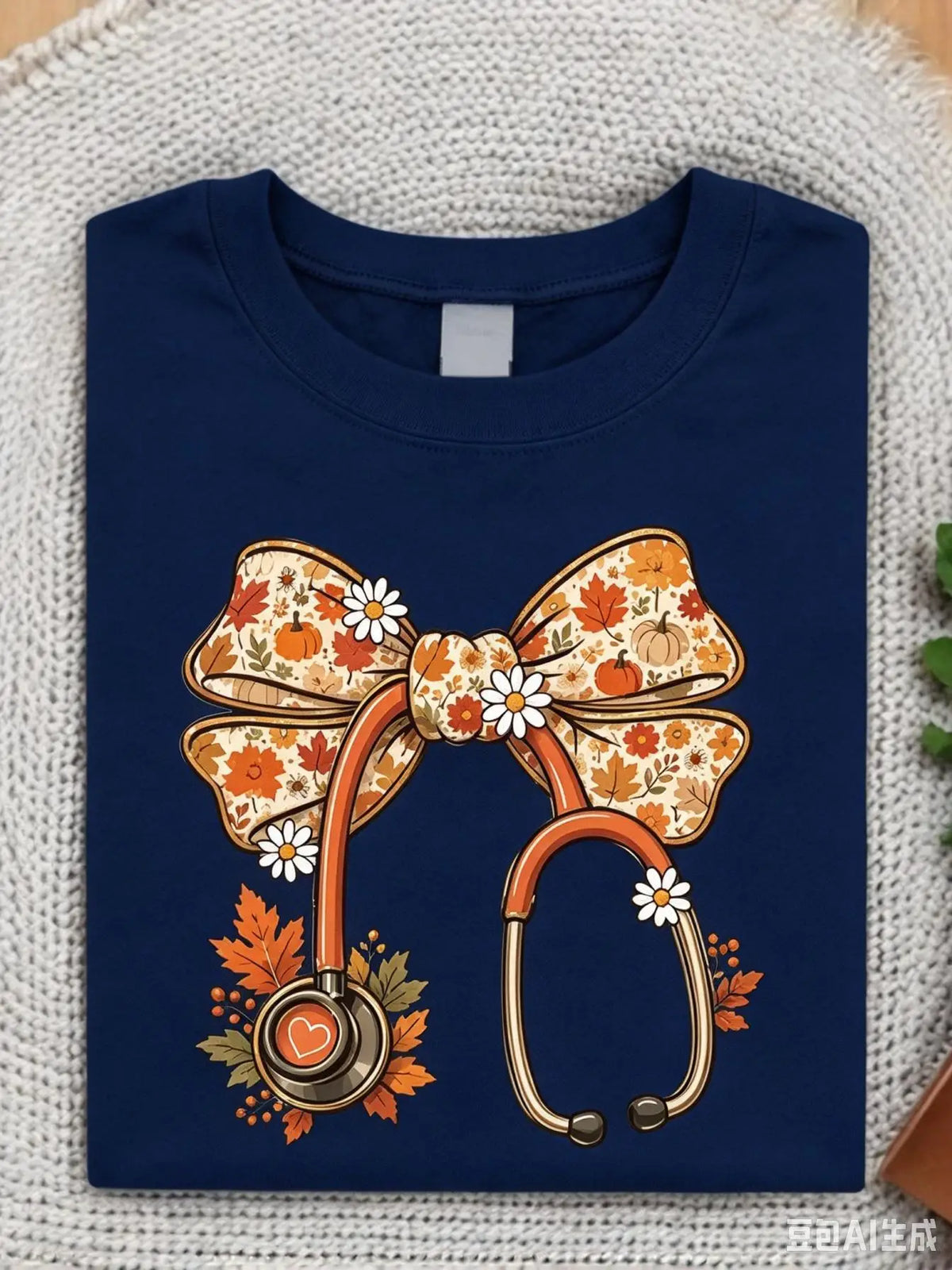 Thanksgiving Nurse Coquette Bow Sweatshirt