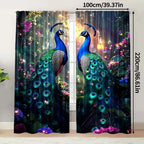 Peacock Garden Curtains