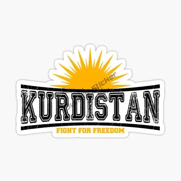 ملصقات شعار خريطة علم كردستان للسيارات والشاحنات والدراجات الهوائية والنارية والخوذات للطرق الوعرة وملحقات الملصقات الجدارية مقاسات قابلة للتخصيص