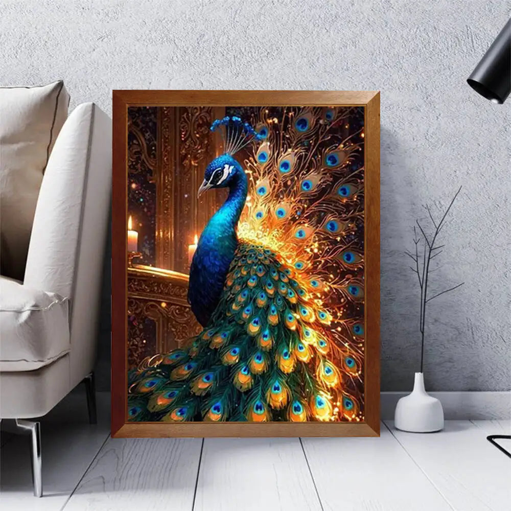 Huacan Diamond Mosaic Art Kit Peacock