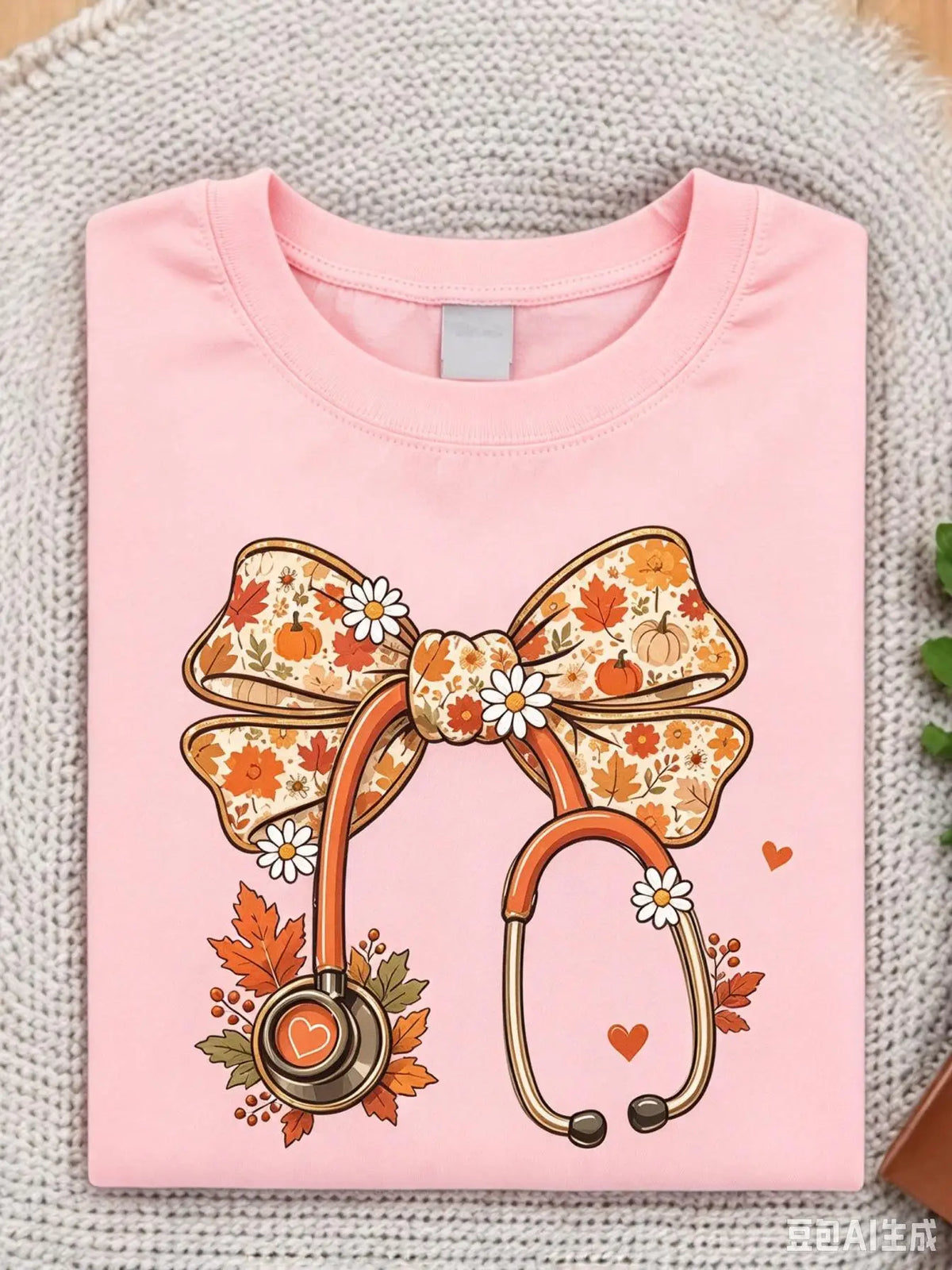 Thanksgiving Nurse Coquette Bow Sweatshirt