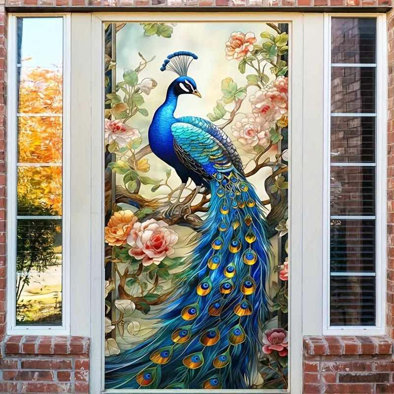 Peacock door cover signs Background0