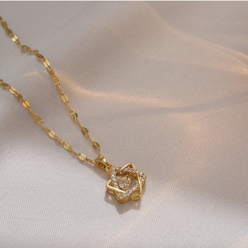 Jewish Magen Star of David Sterling Necklace