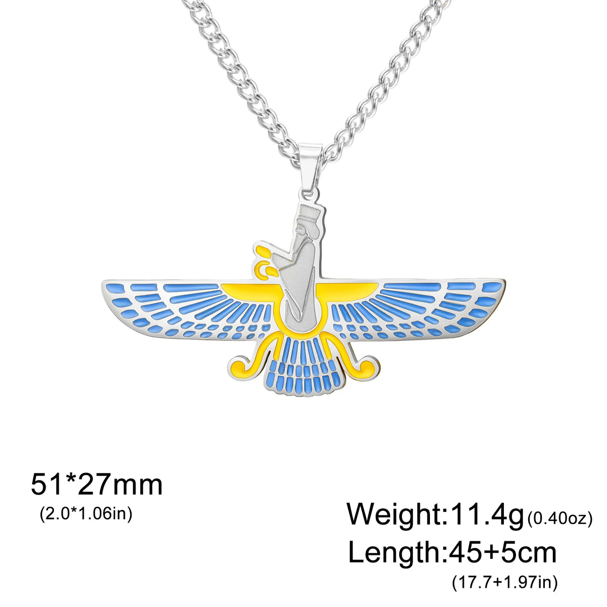 Faravahar Necklace Ancient Persian Zoroastrian
