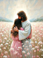 Jesus With Woman Christian Posters Savior