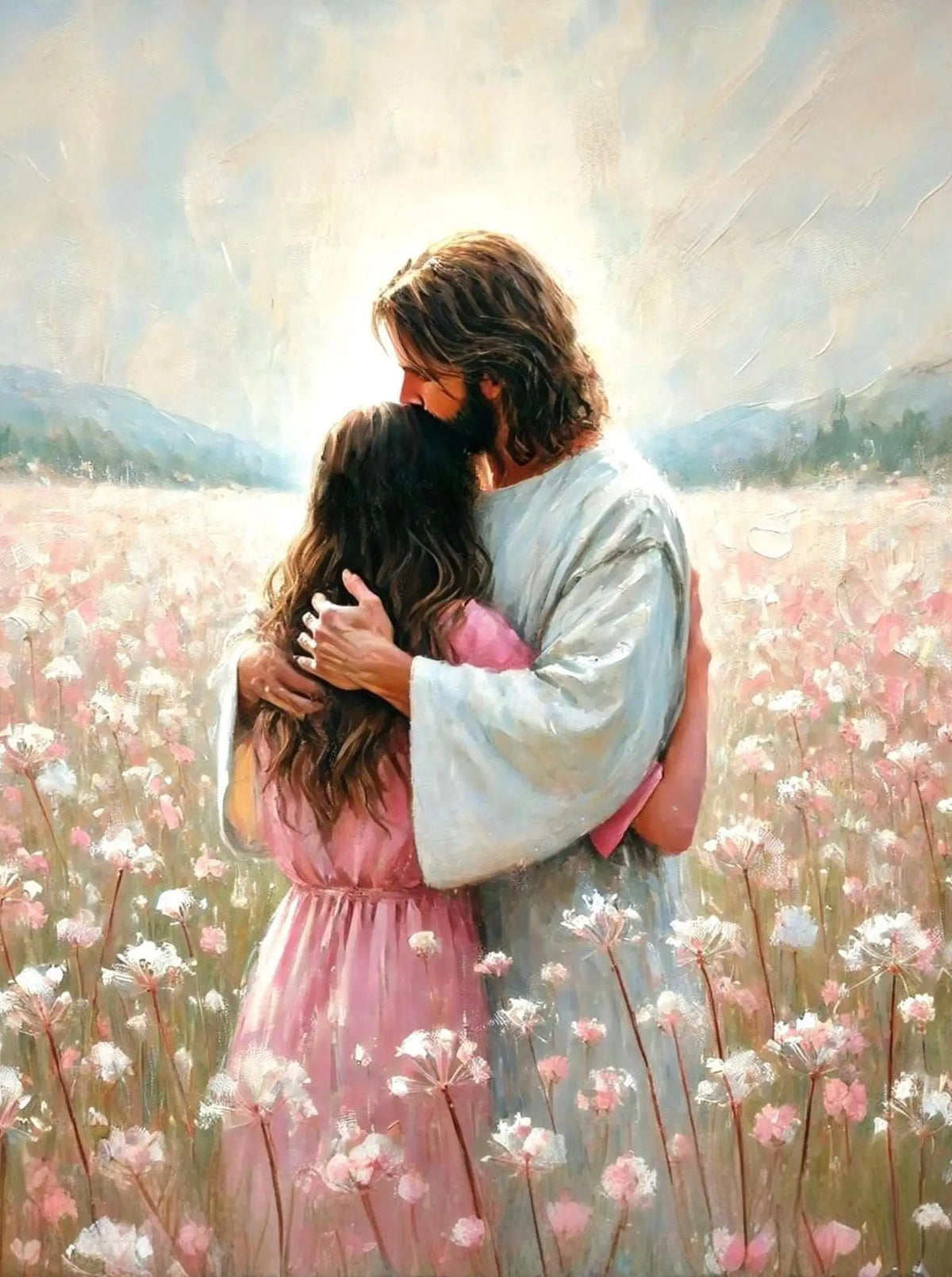 Jesus With Woman Christian Posters Savior