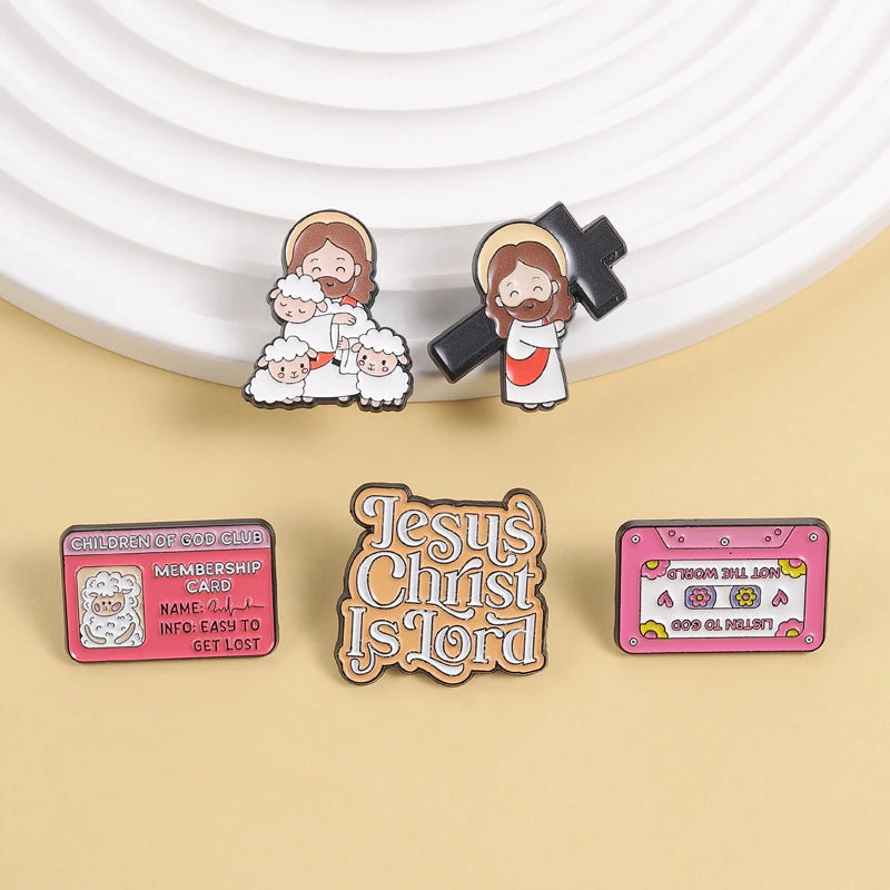 Jesus Christ is Lord Enamel Pins
