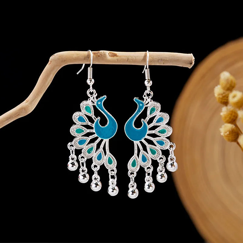 Peacock Earrings