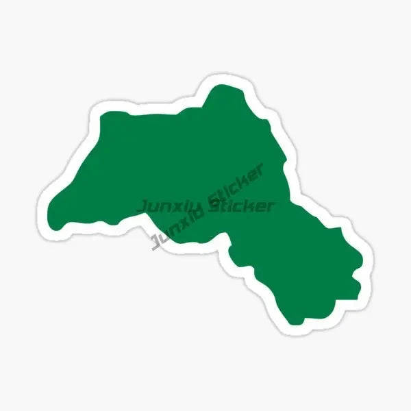 ملصقات شعار خريطة علم كردستان للسيارات والشاحنات والدراجات الهوائية والنارية والخوذات للطرق الوعرة وملحقات الملصقات الجدارية مقاسات قابلة للتخصيص