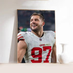 N-Nick B-Bosa Poster Self-adhesive Art  Paper Sticker