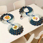 Peacock Feather Dining Table Decoration