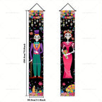 Dia De Los Muertos Porch Sign Banners Mexico Day of The Dead