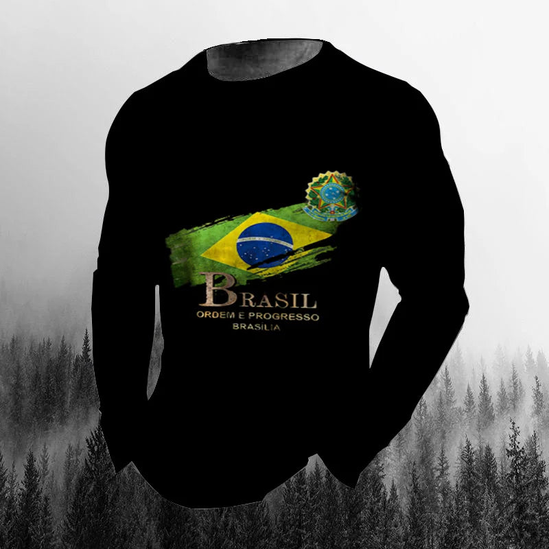 Brazil Flag 3D Print Tee