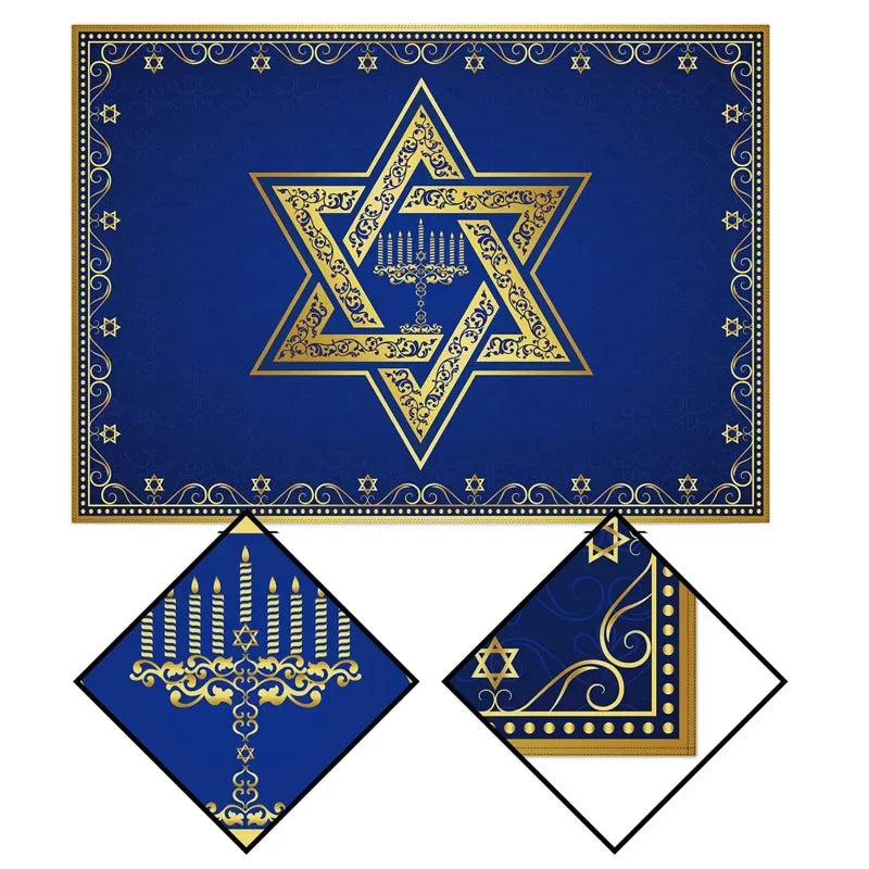 Hanukkah Tablecloth Decor