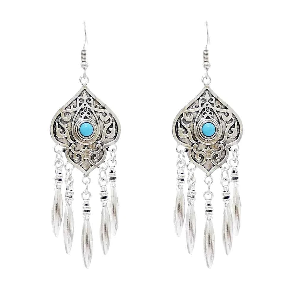Silver Color Vintage Earrings