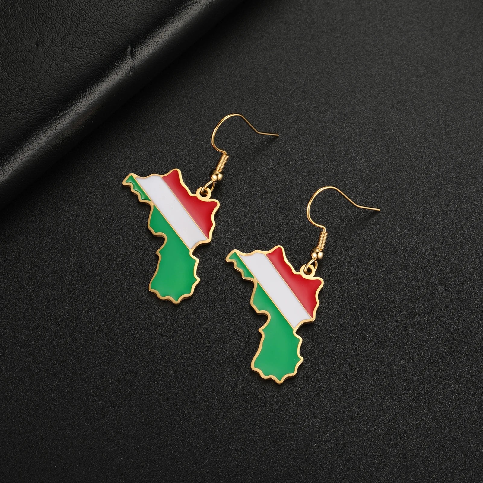 Women's Earrings Kurdistan Map Flag