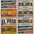 Welcome To USA City Car Plate