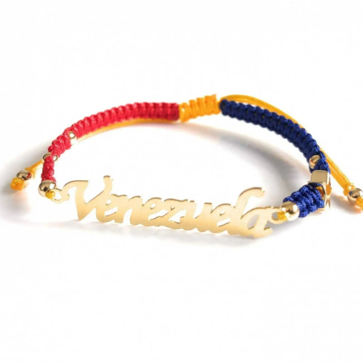 Venezuelan Flag Color Braided Rope Bracelet Women Men Adjustable Woven Rope Ethnic Patriotic Gift