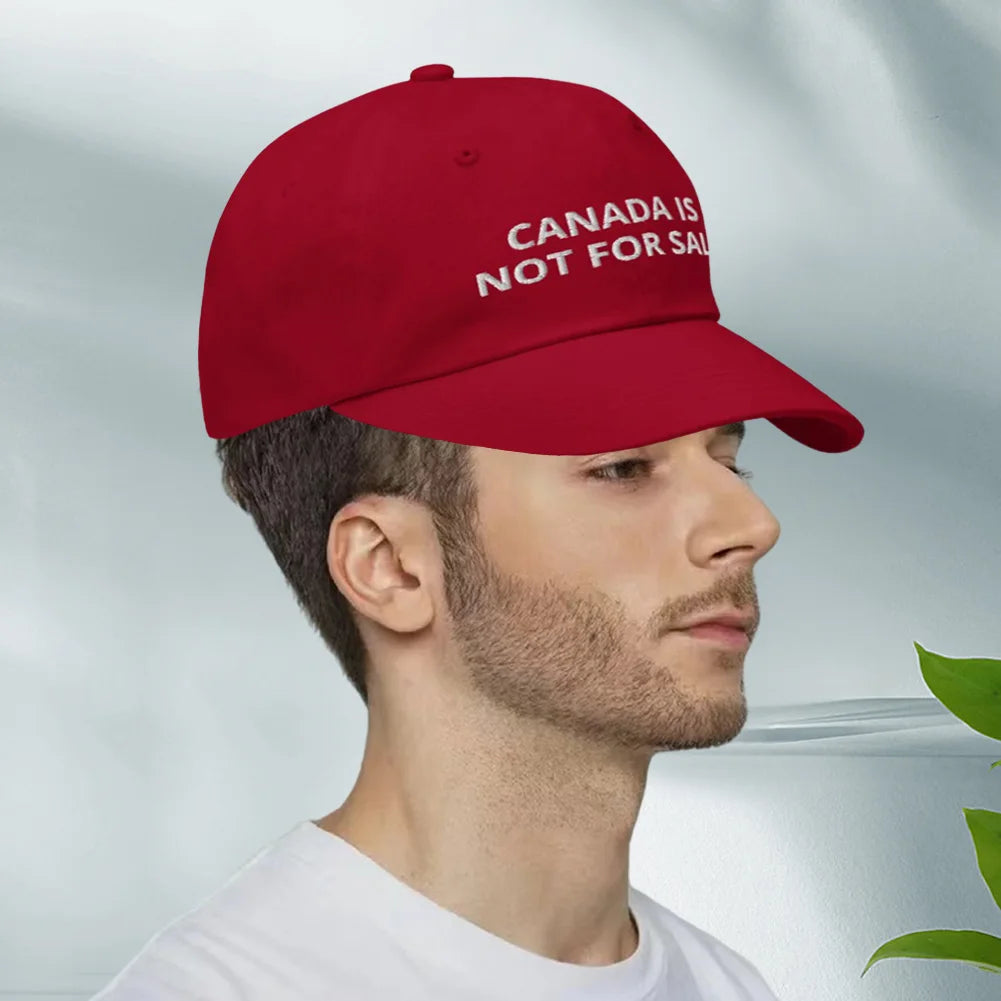 Canada is Not for Sale Hat Adjustable Vintage Baseball Cap Spring Summer Men Women Outdoor Sports Trucker Hat for Hiking Fishing