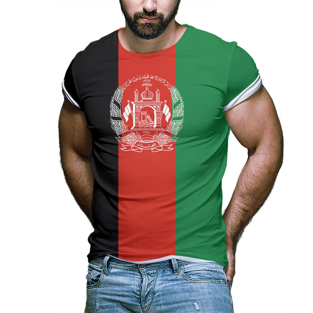 Afghan Flag Graphic T Shirts