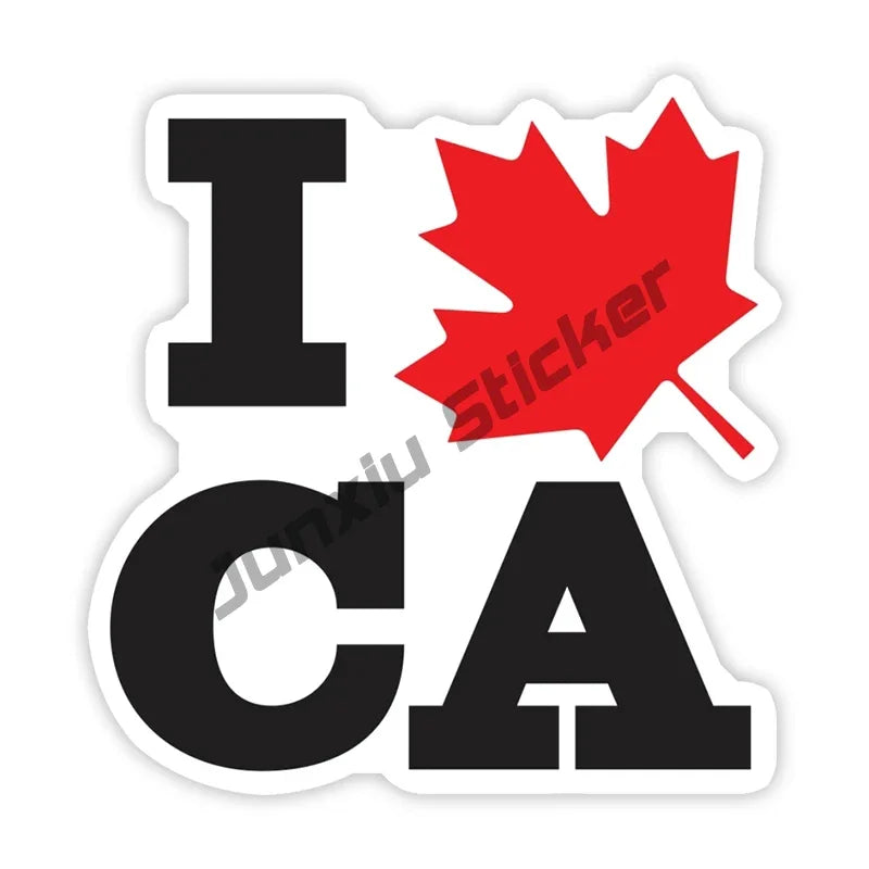 Canada Flag Sticker Map Skull Stickers Canadian Vinyl Decal Canada Maple Car Motorcycle Logo Decal Laptop Phone Tablet PVC Decor